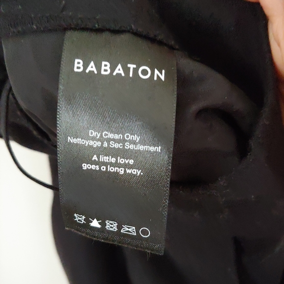 Babaton Cohen Wool Cashmere Pants Cropped Black Size 6 - Picture 14 of 15